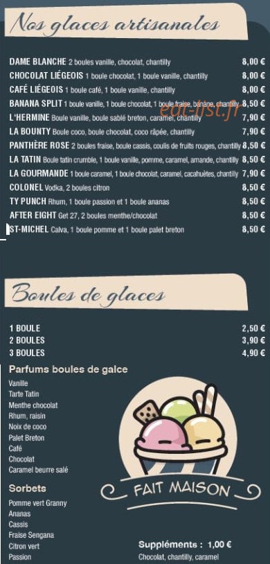 Crêperie Ty Breizh — carte page 3