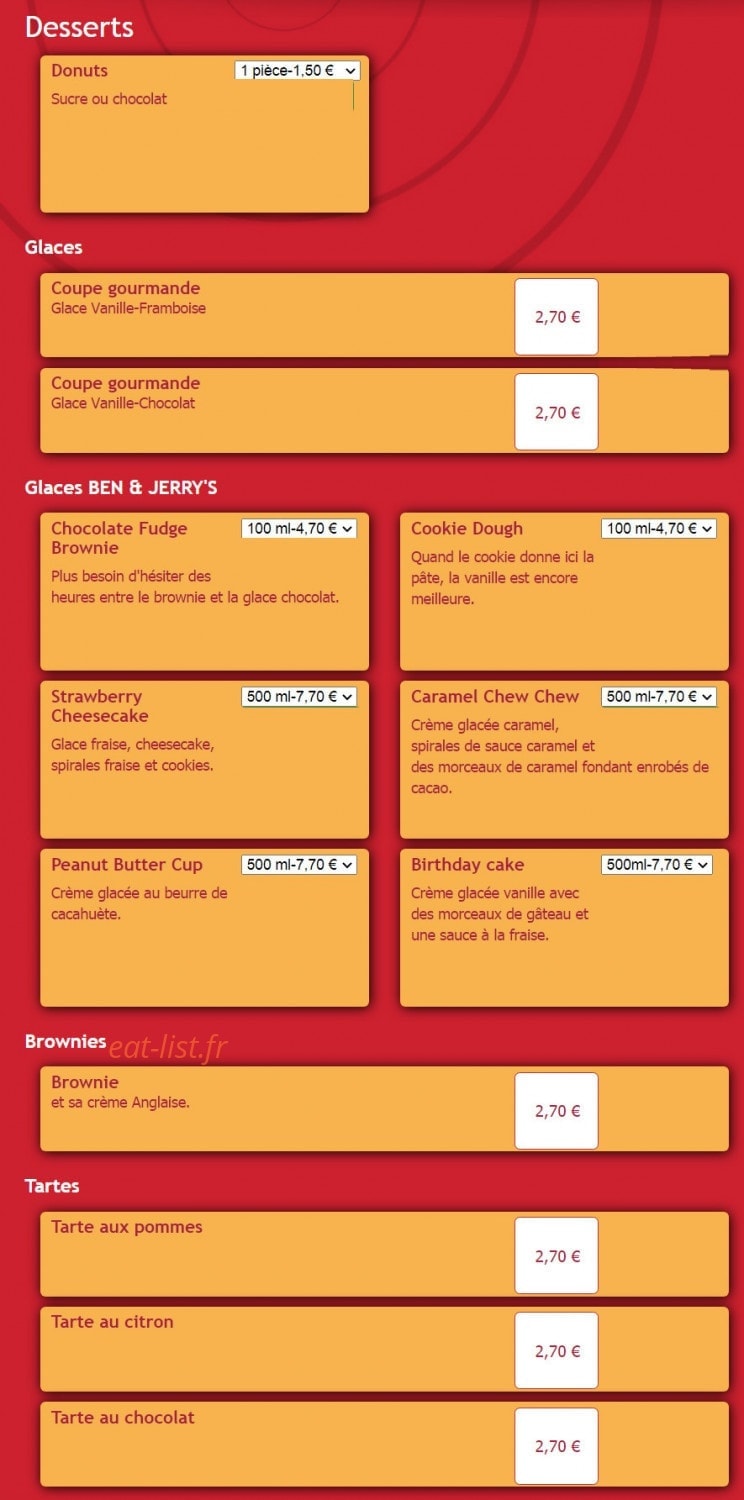 Lucky Pizza — carte page 8