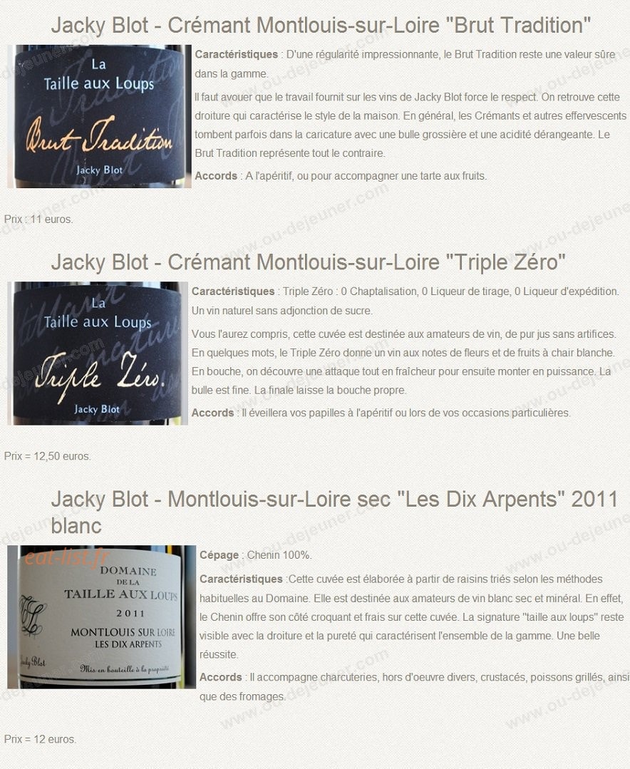 Petits Plats et Gourmandises — carte page 2