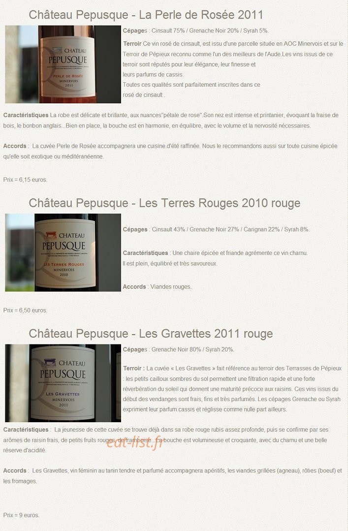 Petits Plats et Gourmandises — carte page 9