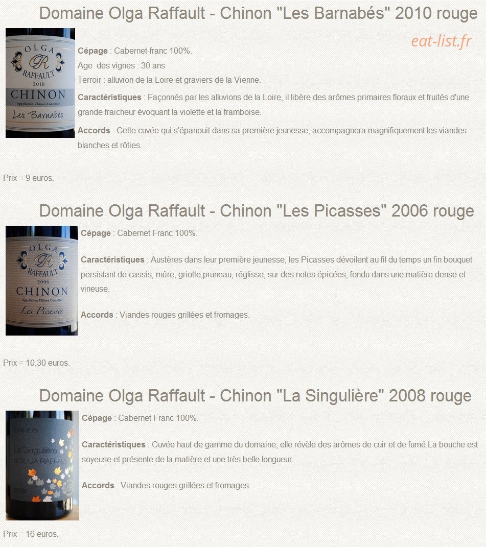 Petits Plats et Gourmandises — carte page 4