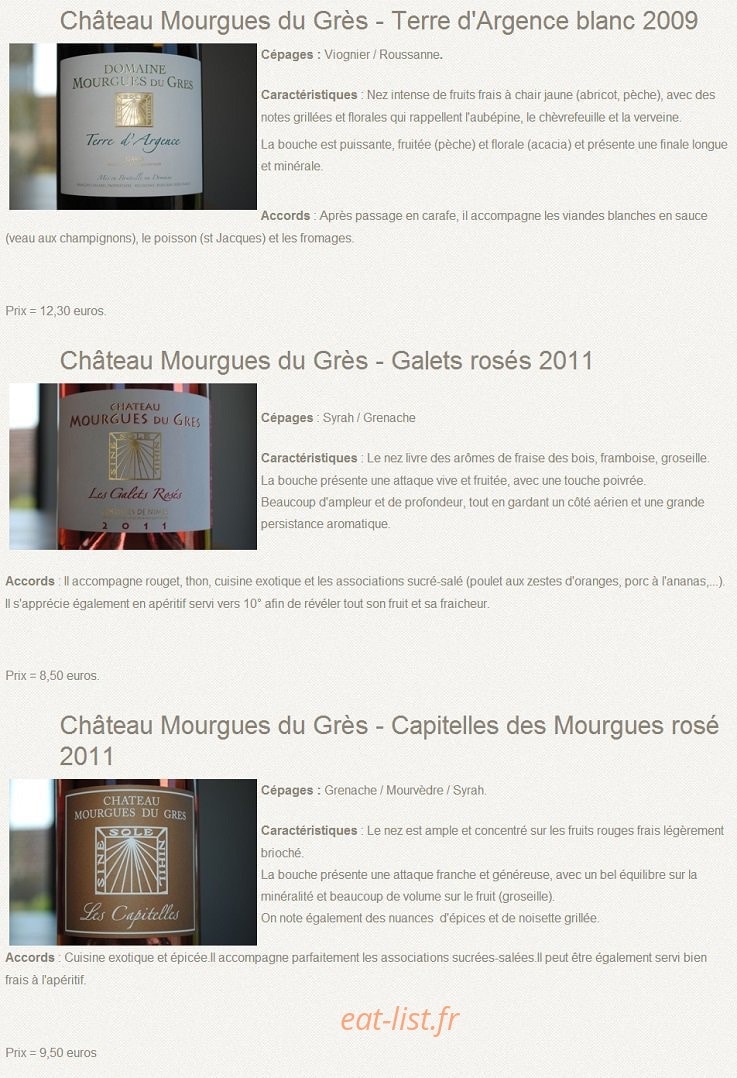Petits Plats et Gourmandises — carte page 12