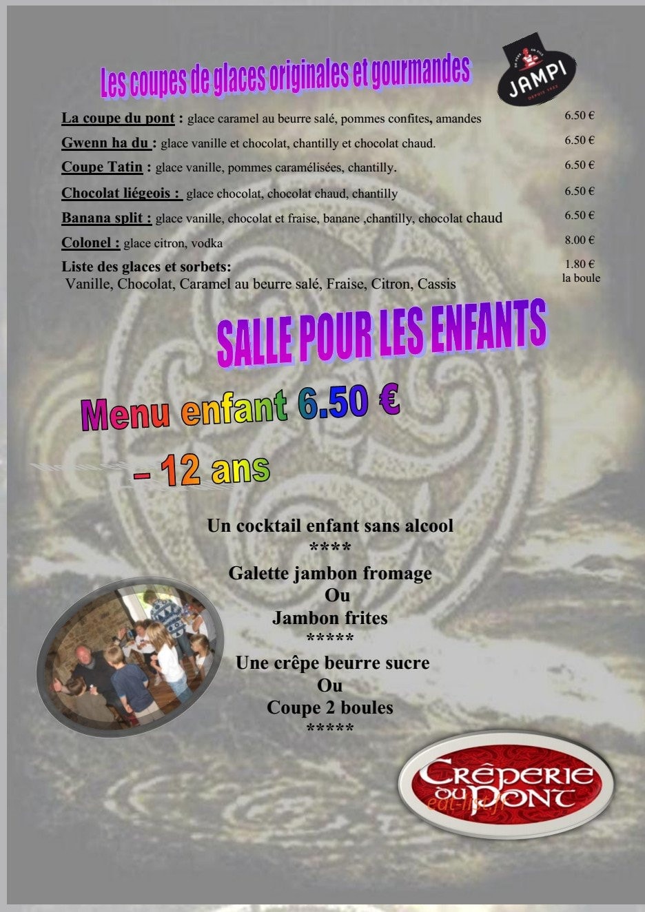 Crêperie du Pont — carte page 4