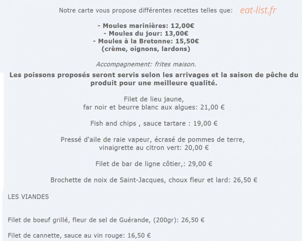 La Corniche — carte page 3