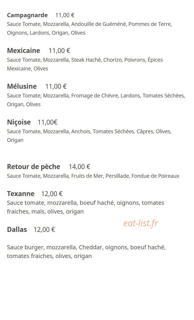 La creperie de kerurus — carte page 3