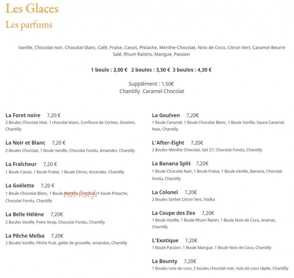 La creperie de kerurus — carte page 7