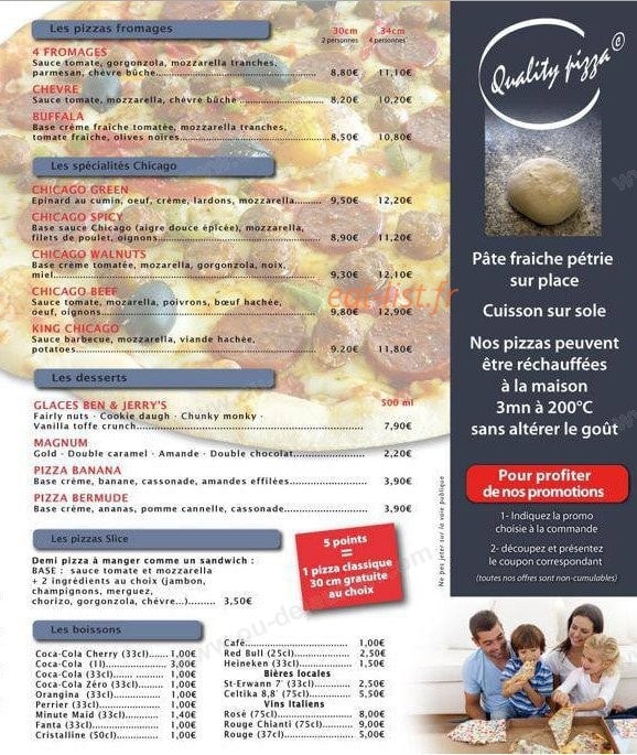 Chicago Slice Pizza — carte page 3
