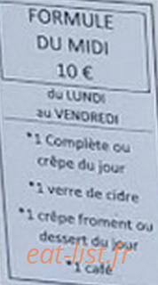 Crêperie du Port de Plaisance — carte page 6