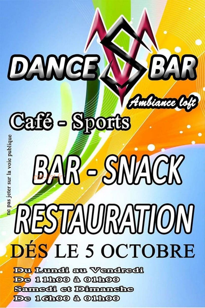 Dance VS bar — carte page 1