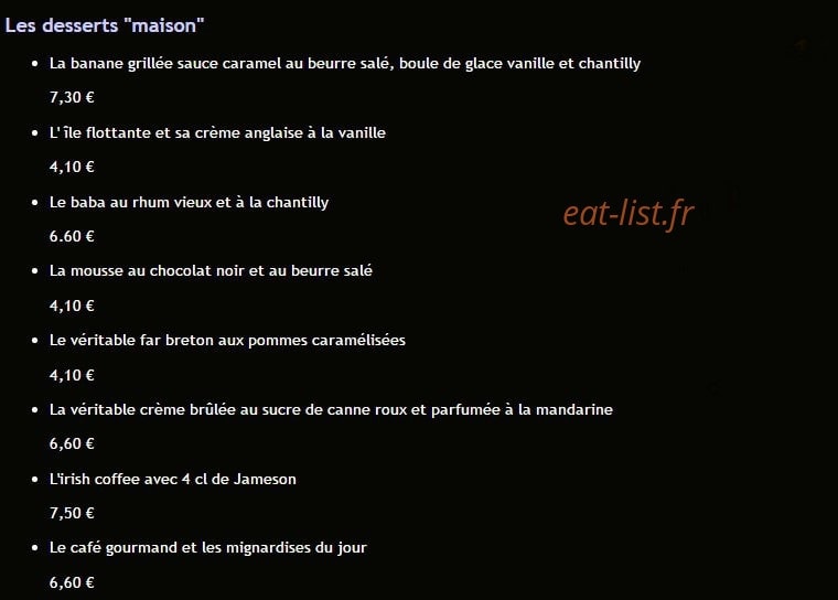 L'Ancre — carte page 5