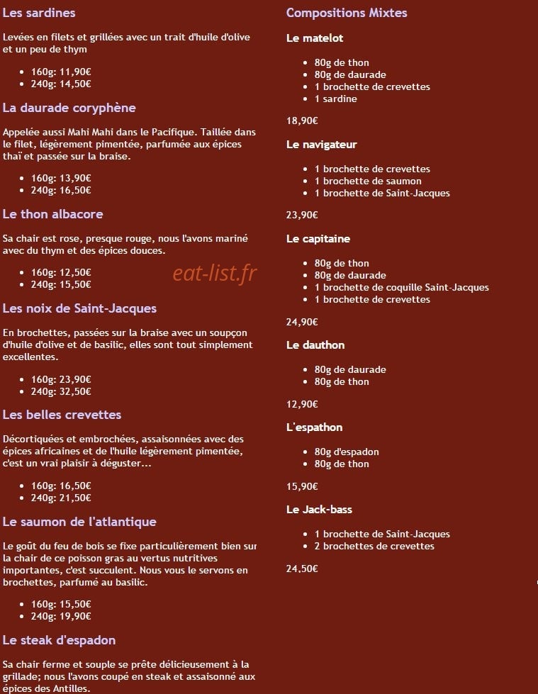L'Ancre — carte page 4