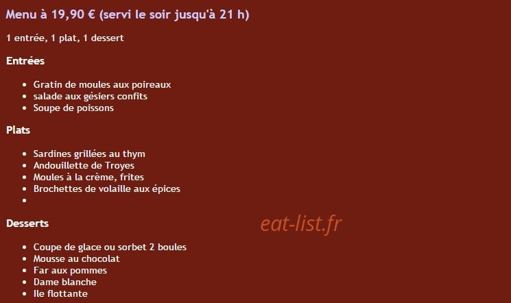 L'Ancre — carte page 7