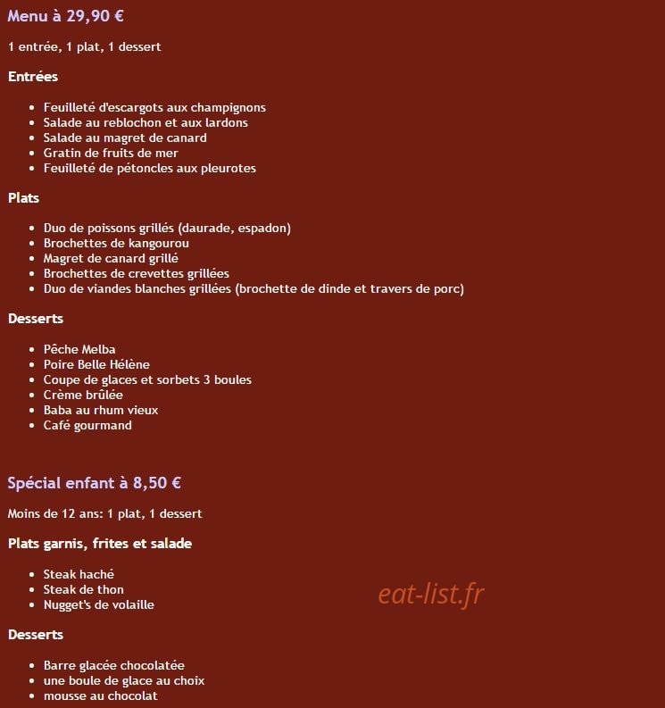 L'Ancre — carte page 8