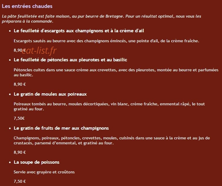 L'Ancre — carte page 2