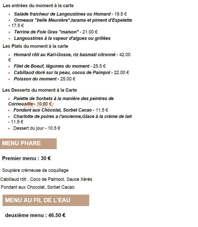 La Coquille — carte page 1