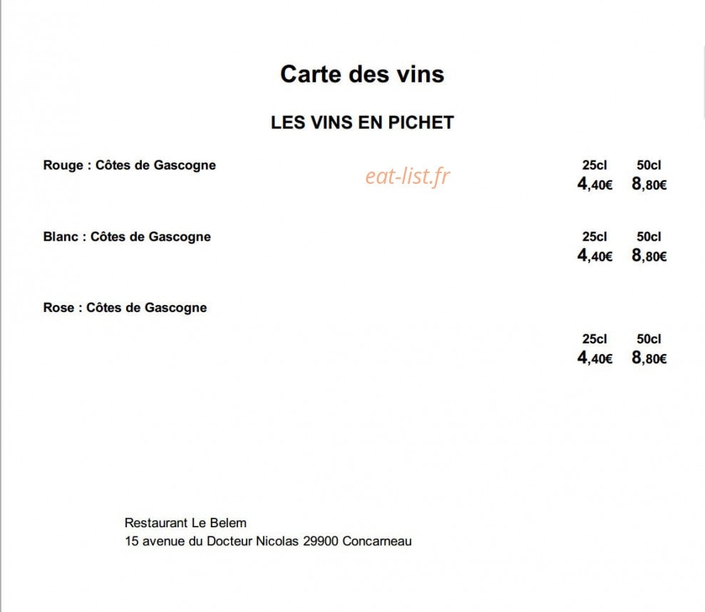 Le belem — carte page 9