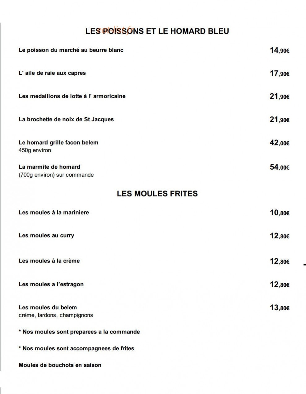 Le belem — carte page 1
