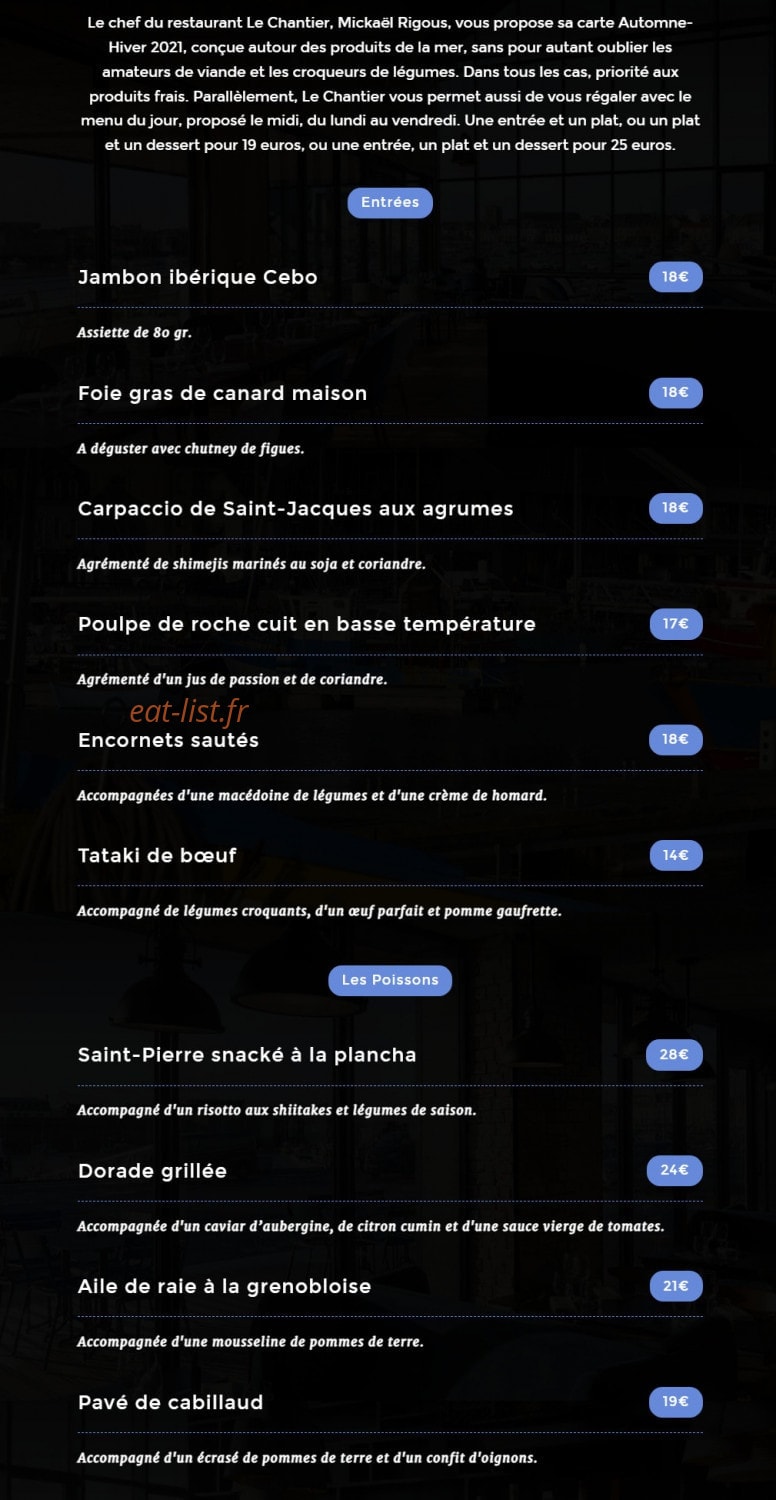 Le Chantier — carte page 1