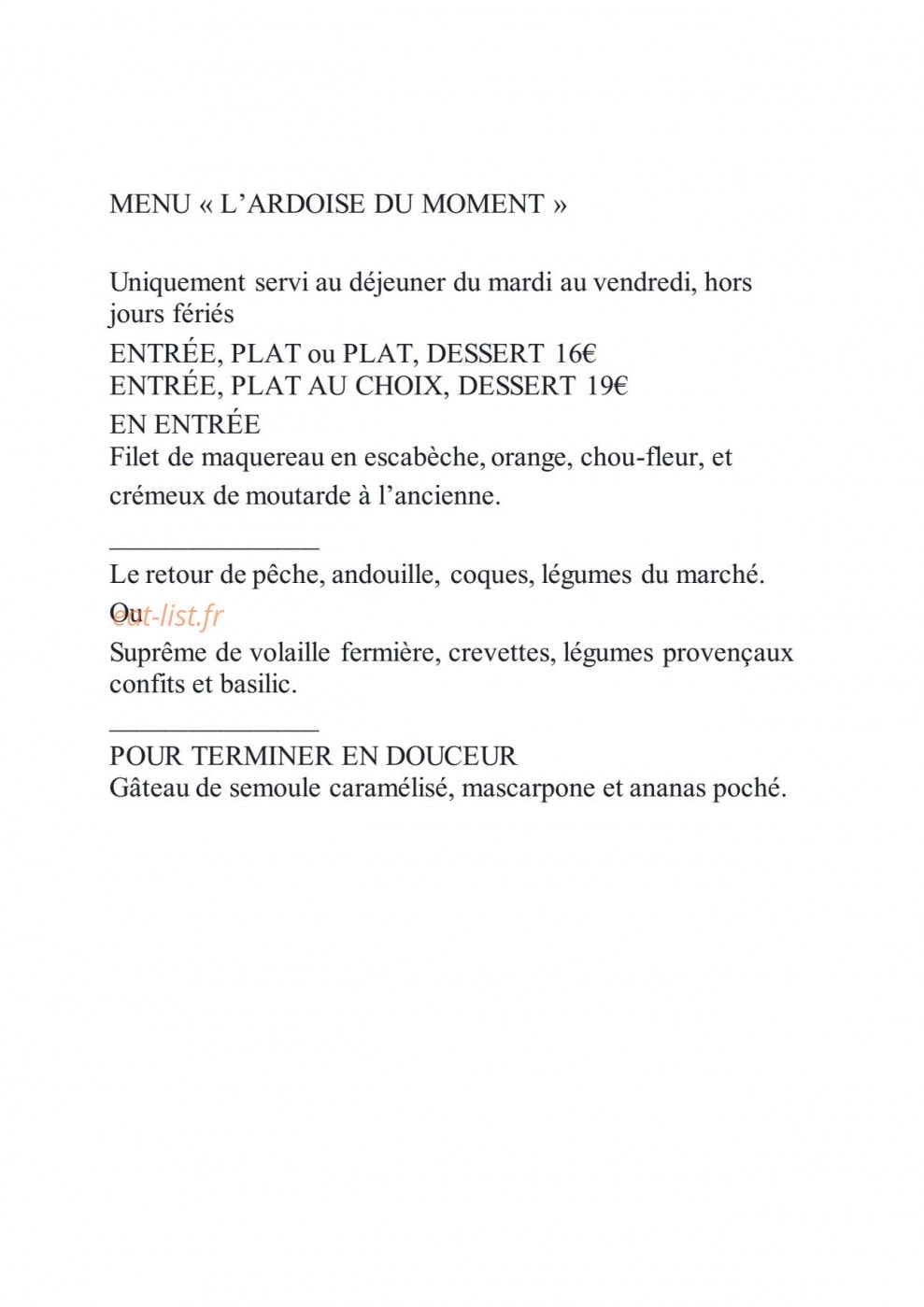 Le Flaveur — carte page 3
