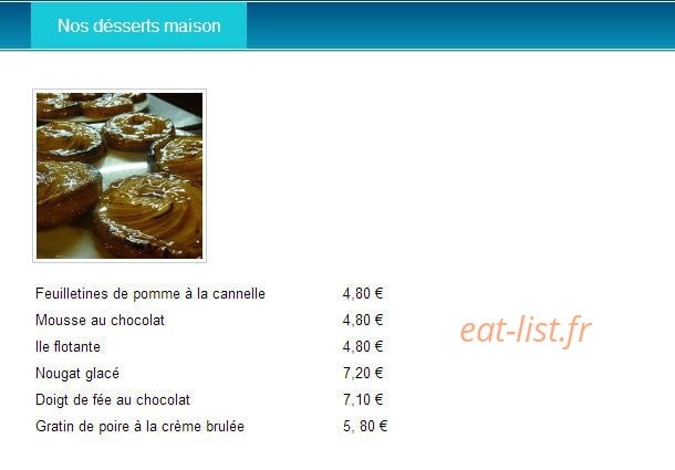 Le p'tit resto — carte page 3