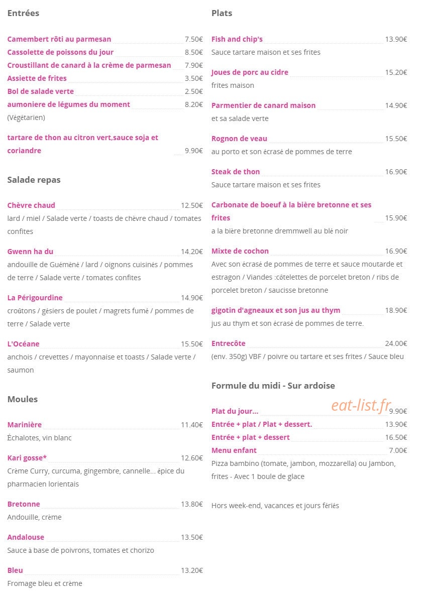Le pourquoi pas — carte page 1