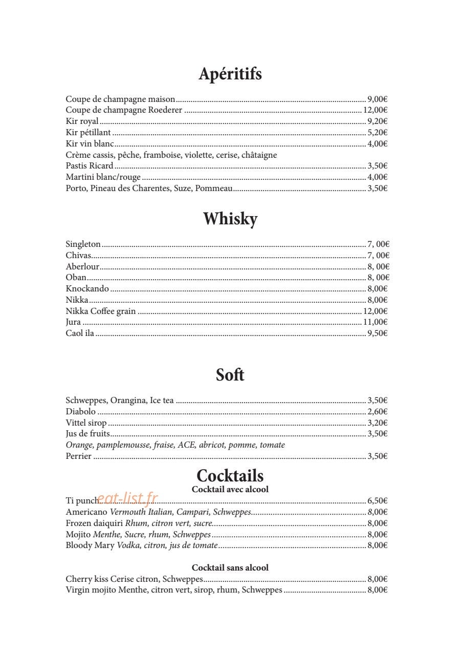 Les Sables Blancs — carte page 1