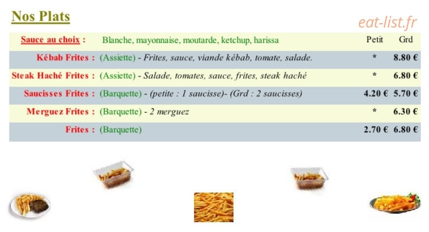 Presto Pizz — carte page 4