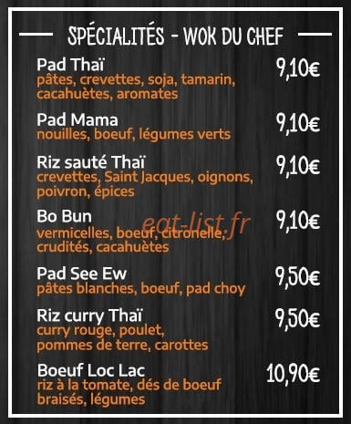 Thai Box — carte page 3