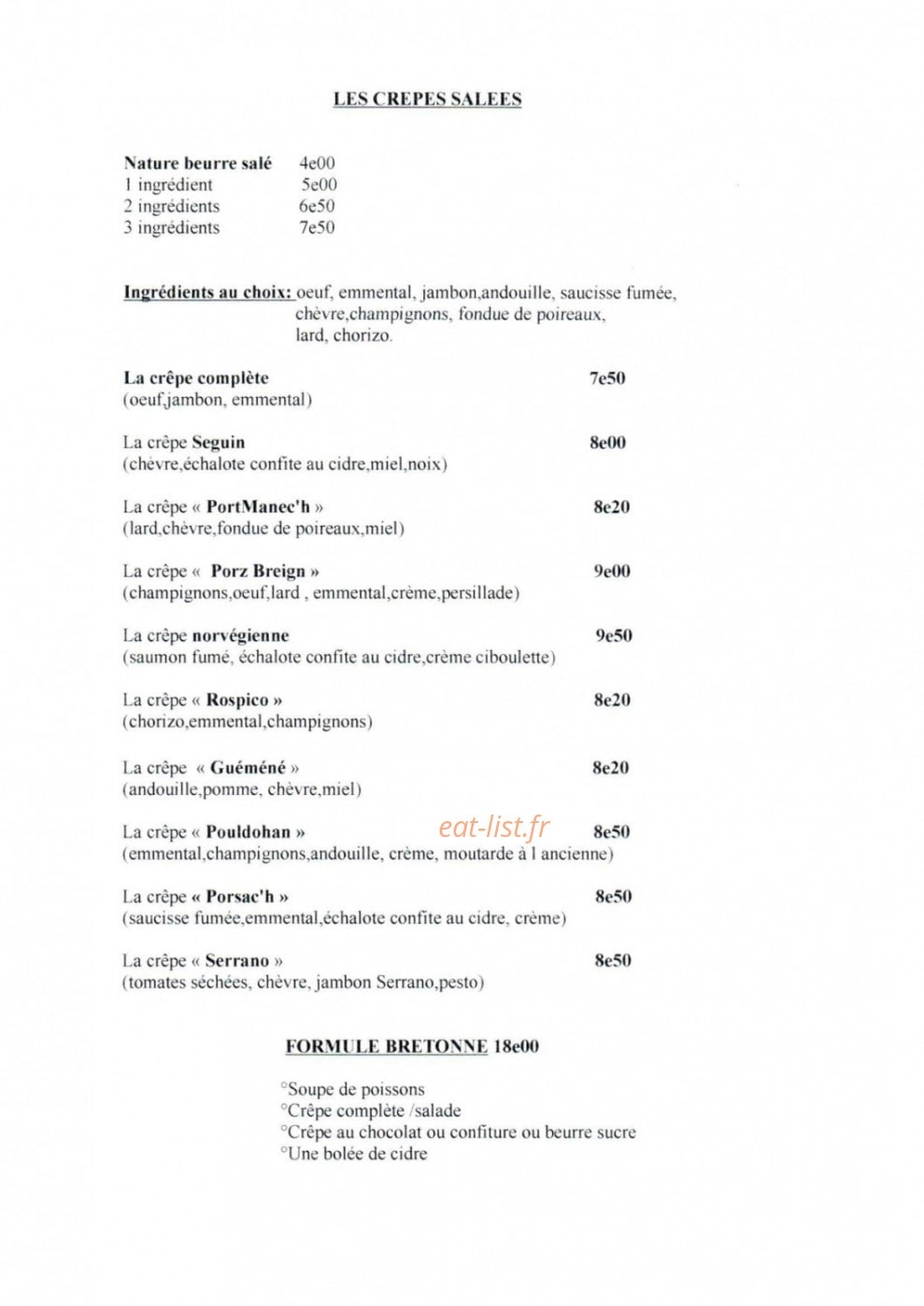 Le Pass Port — carte page 2