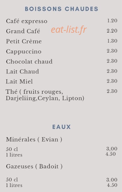 Chez Yvonne — carte page 6