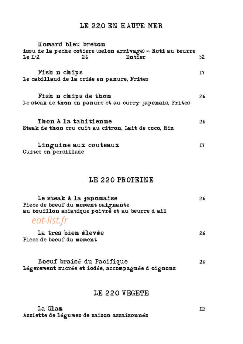 Le 220 — carte page 5