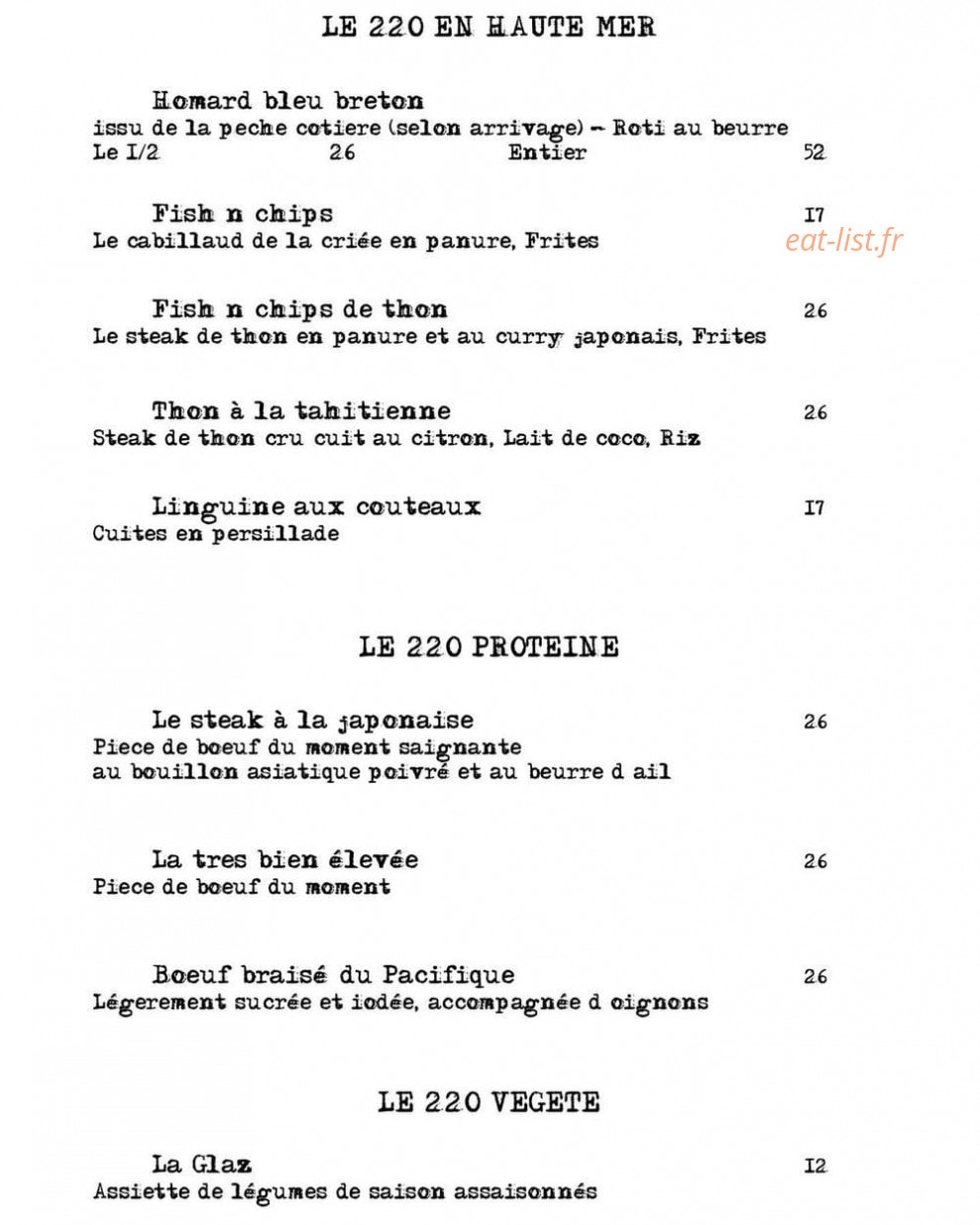 Le 220 — carte page 2