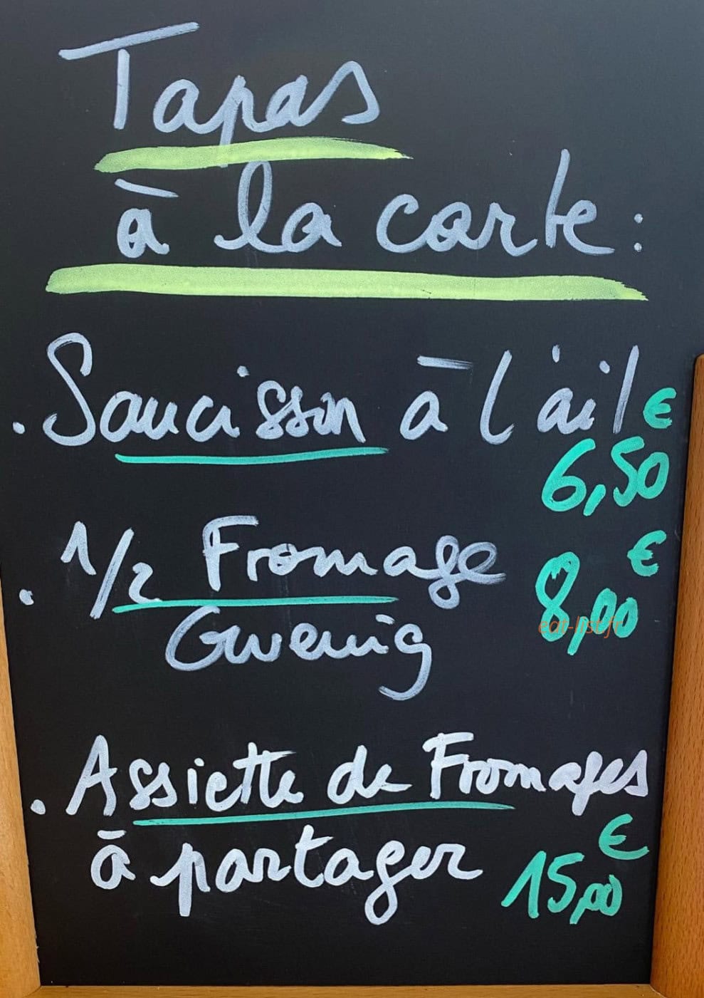 Le petit marché — carte page 2