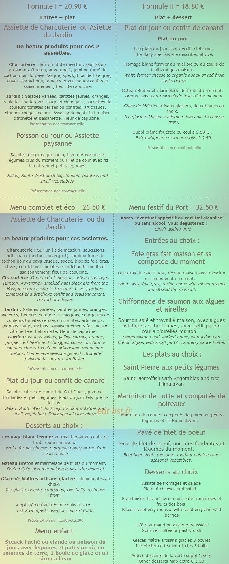 Chez Matty et Matto — carte page 4