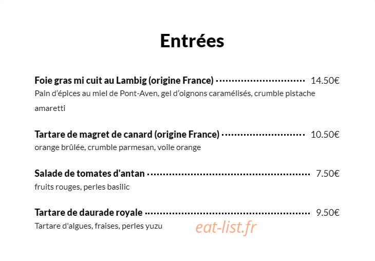 La Promenade — carte page 2