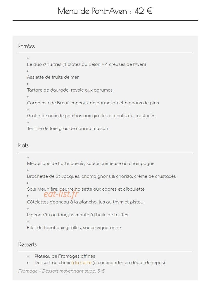 Les Ajoncs d'Or — carte page 8