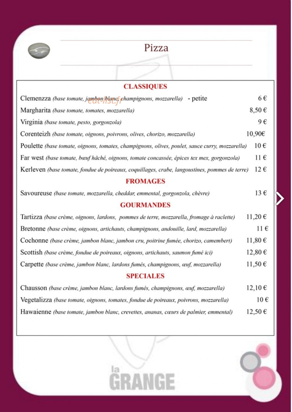 La Grange — carte page 3