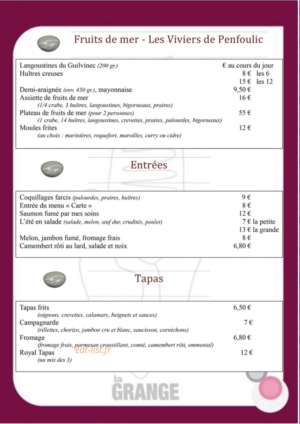 La Grange — carte page 4