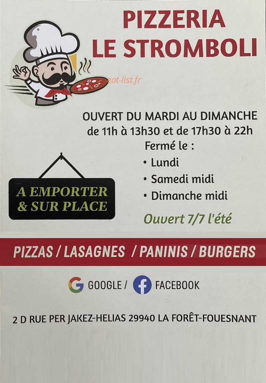 Le Stromboli — carte page 1