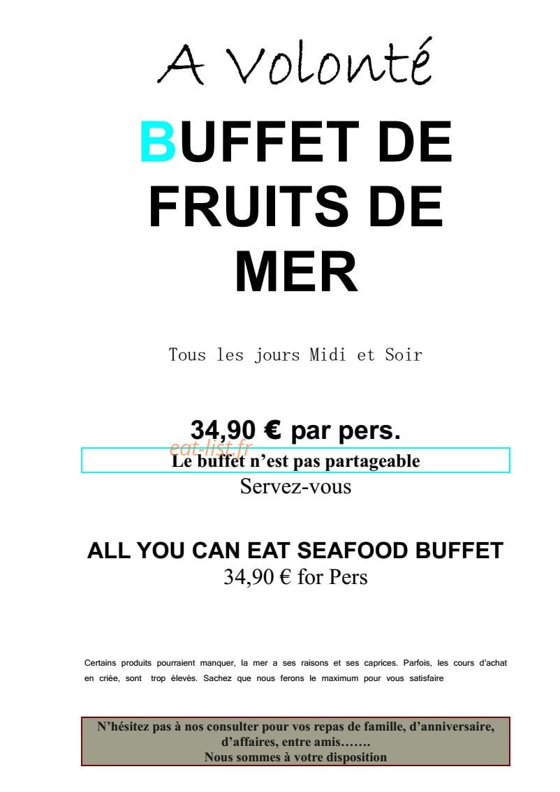 Café Foutu — carte page 1