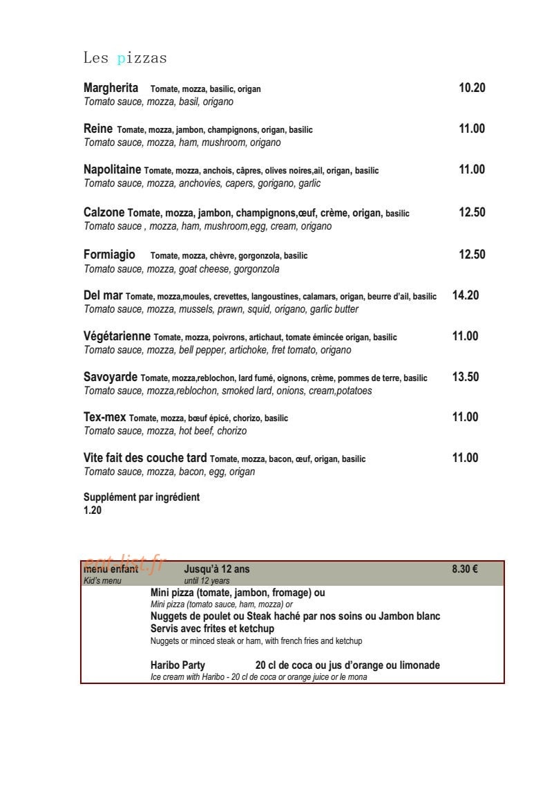 Café Foutu — carte page 5