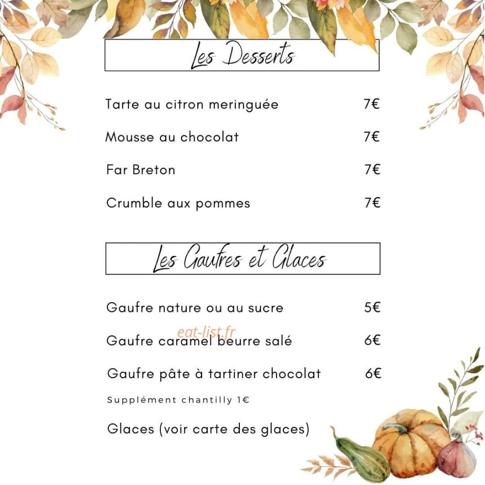 La Pause — carte page 4