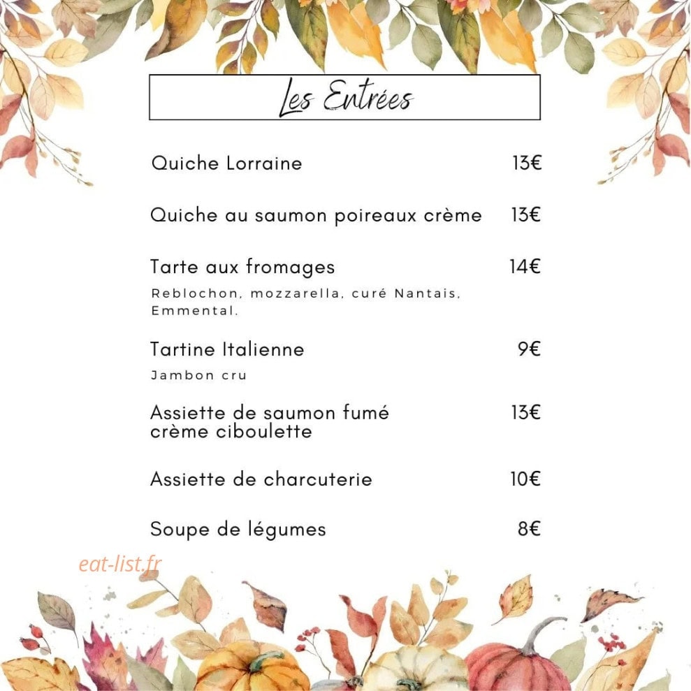 La Pause — carte page 1