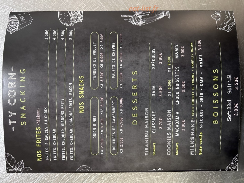 Ty Corn — carte page 3