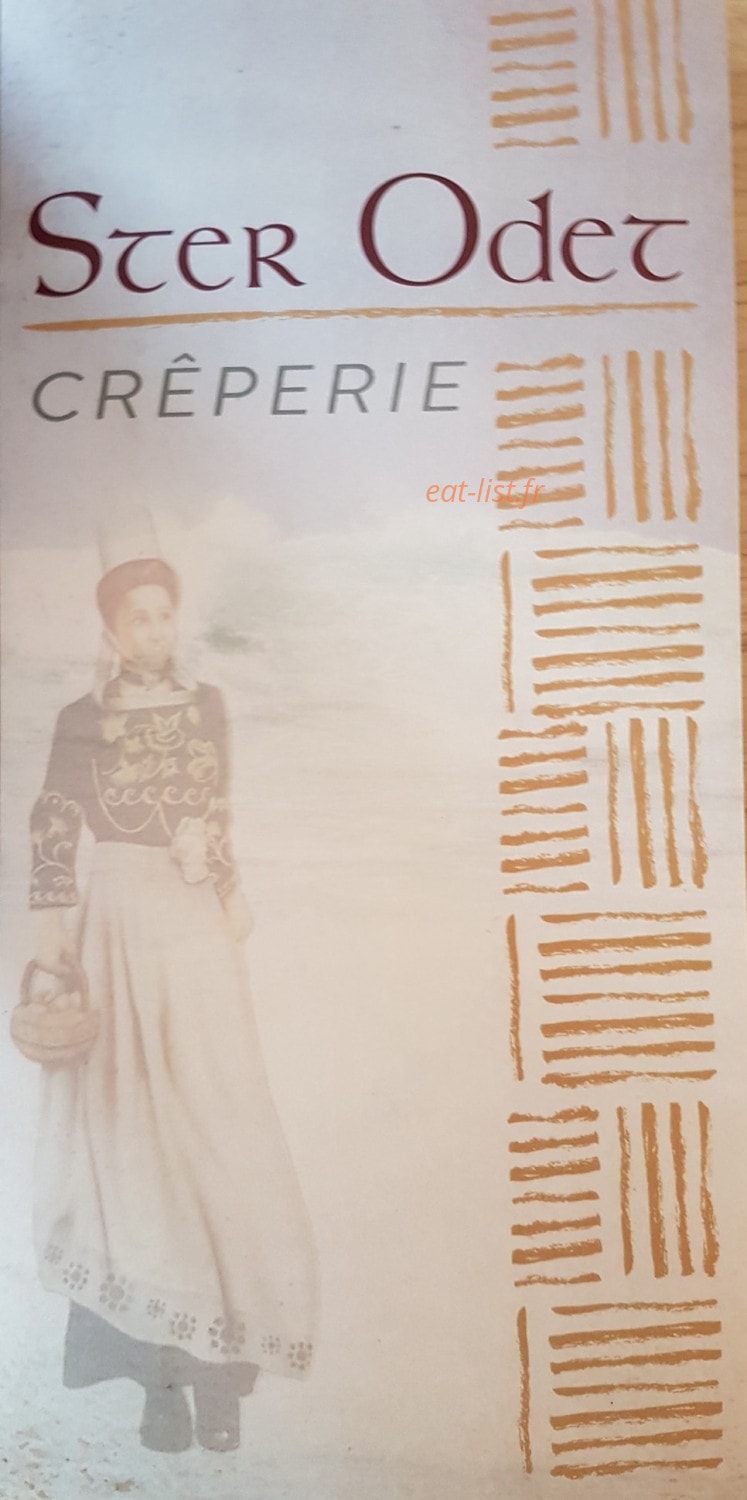Crêperie Ster Odet — carte page 1
