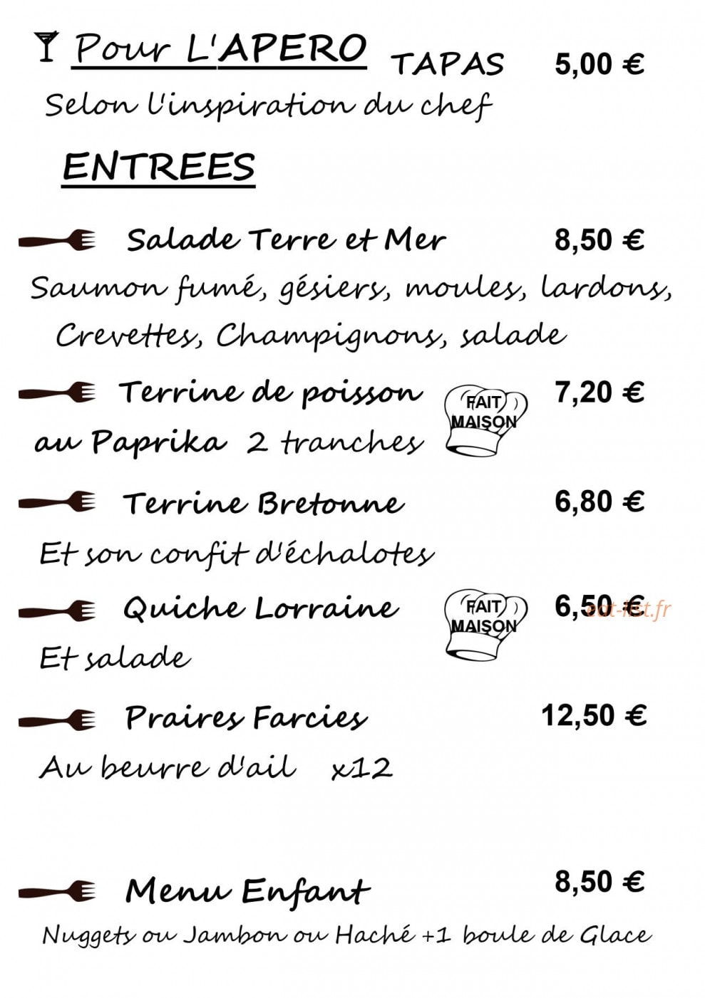 Le teven — carte page 1