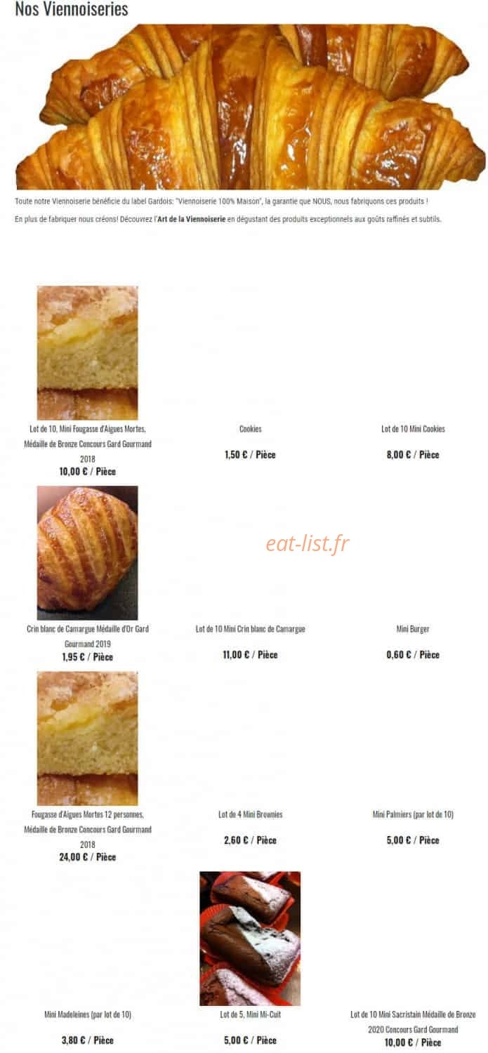 Ador Le Pain — carte page 4