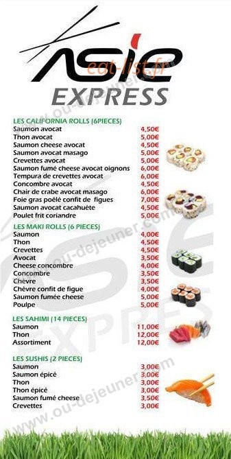 Asie express — carte page 2