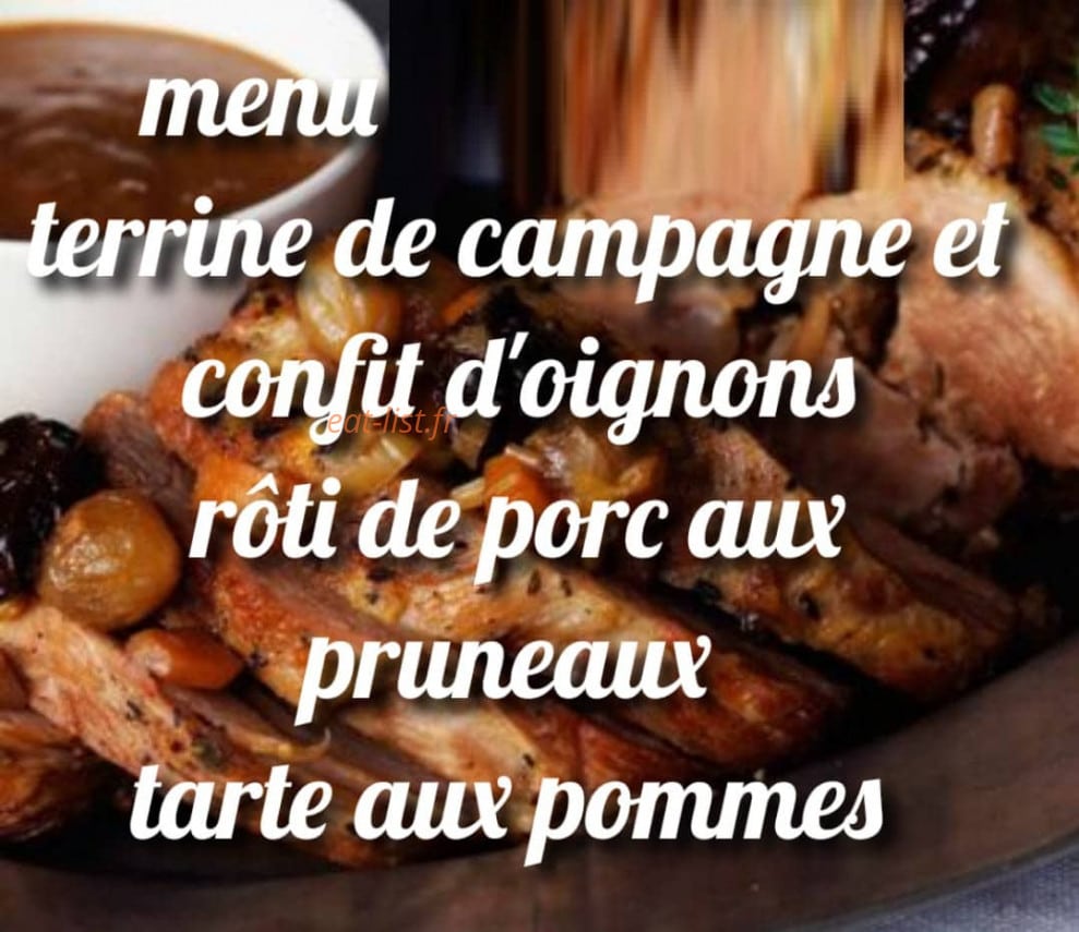 Au P'tit Bouchon — carte page 1