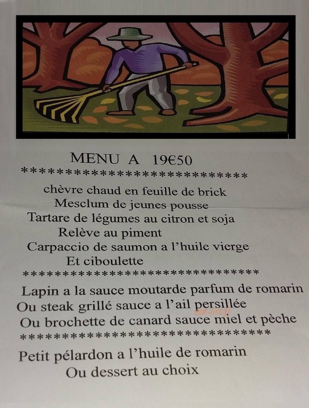 Auberge Des Garrigues — carte page 3